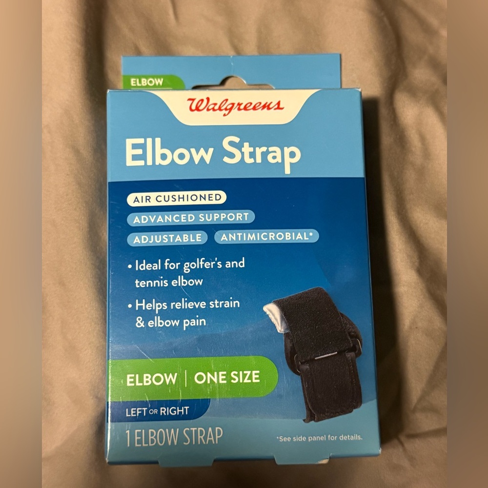 One Size Black Elbow Strap